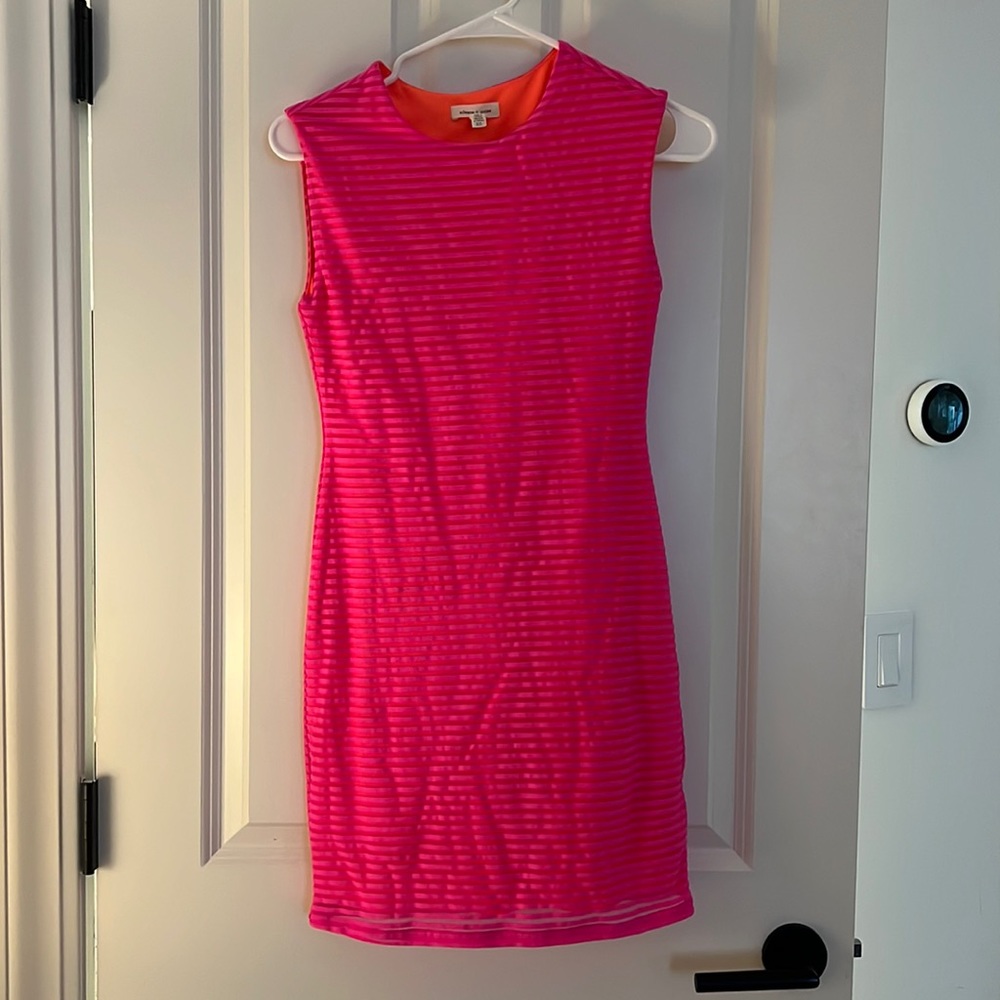 Neon pink mini dress from Urban Outfitters